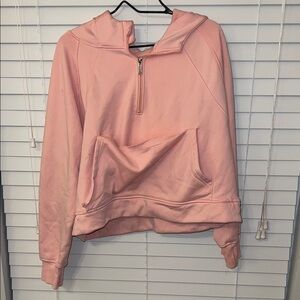 Soft Pink Women's Quarter-Zip Hoodie